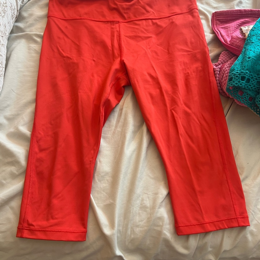 Athleta Red Activewear Bottoms